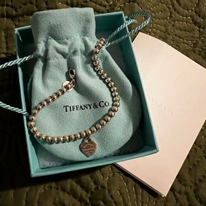 Return to Tiffany heart tag bead bracelet